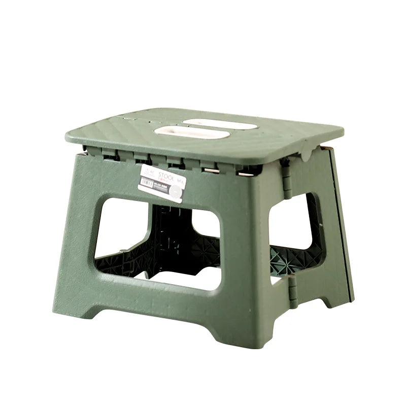 A40 Folding Stool Outdoor Camping Chair Portable with Thickened Plastic Footstool