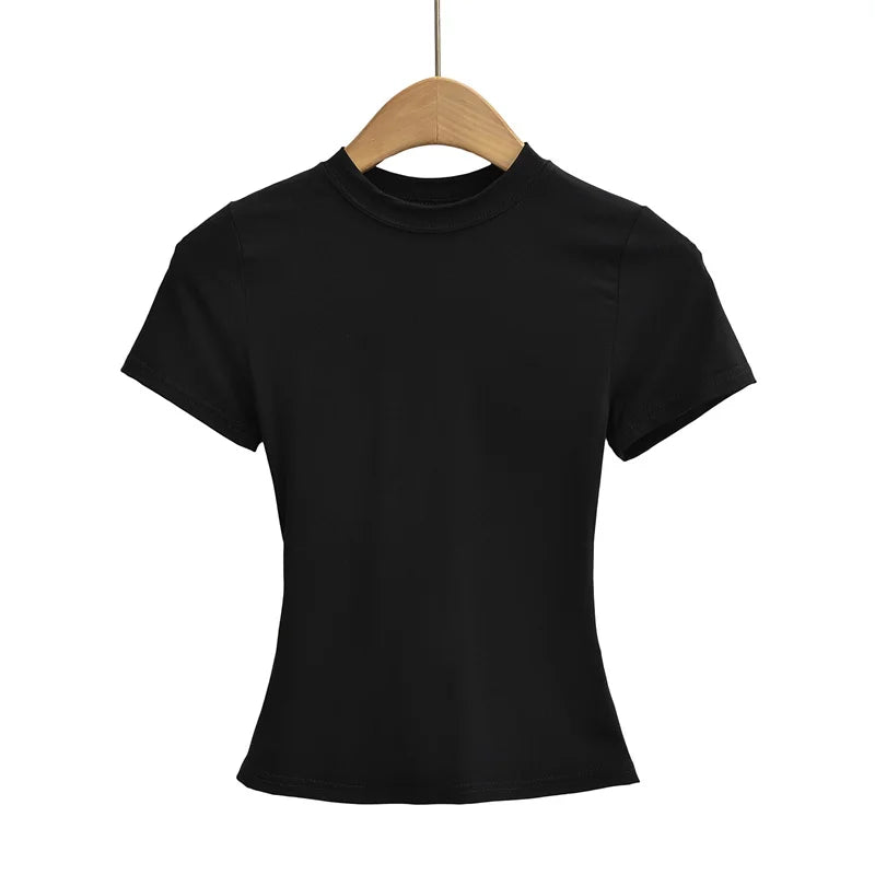 W30 New High Quality Casual T shirt Sexy Slim Short Sleeves