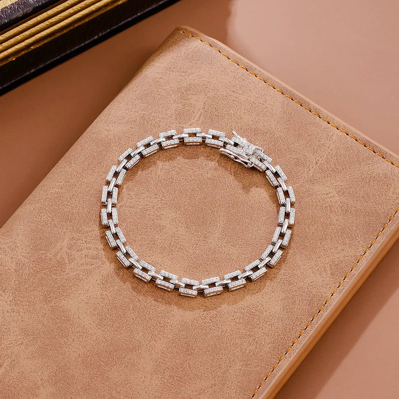 E20 for Women Party Wedding Fine Jewelry Sterling Silver Diamond Bracelets