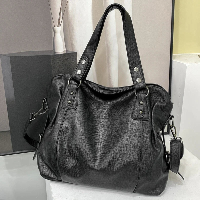 A85 Soft Leather Hobos Messenger Bags Women Shopper Bag