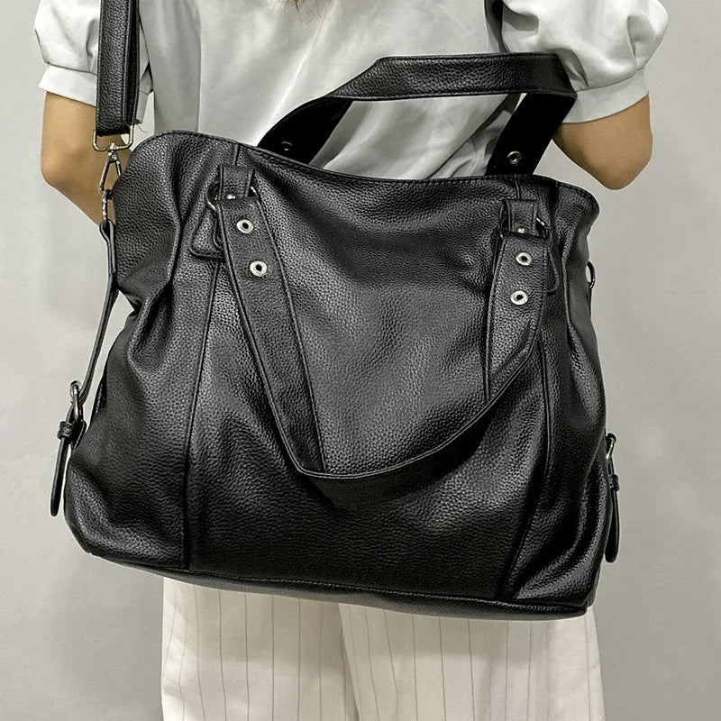 A85 Soft Leather Hobos Messenger Bags Women Shopper Bag