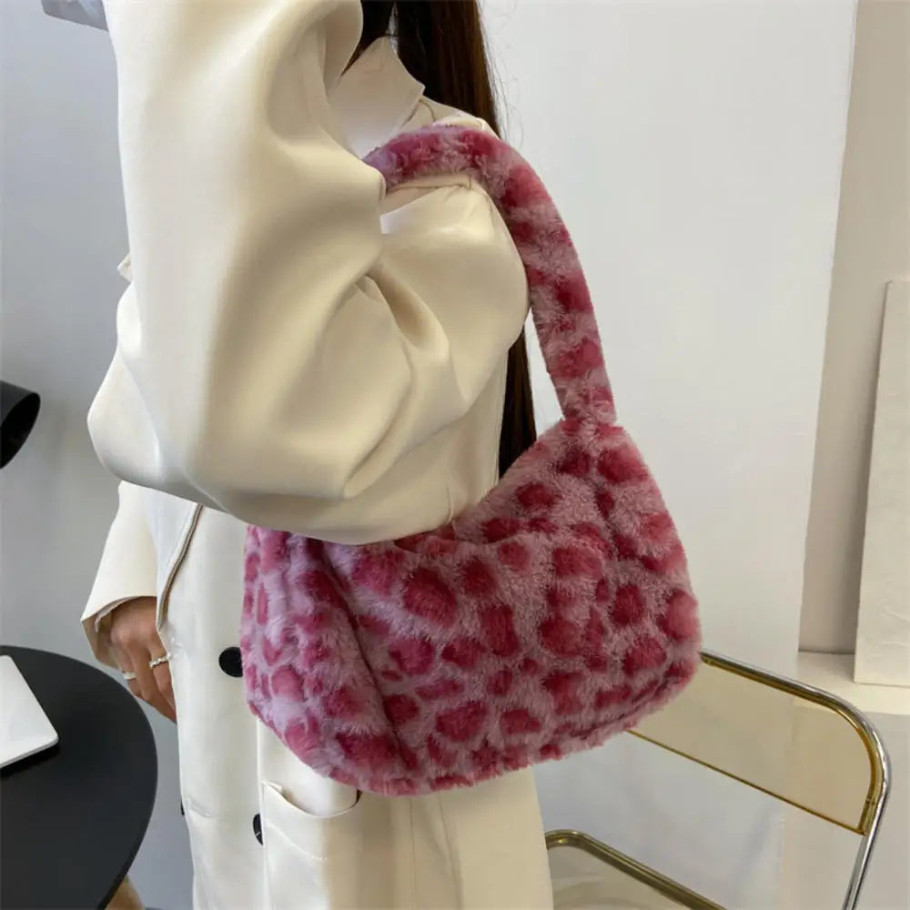 A80 Women's soft plush shoulder bag