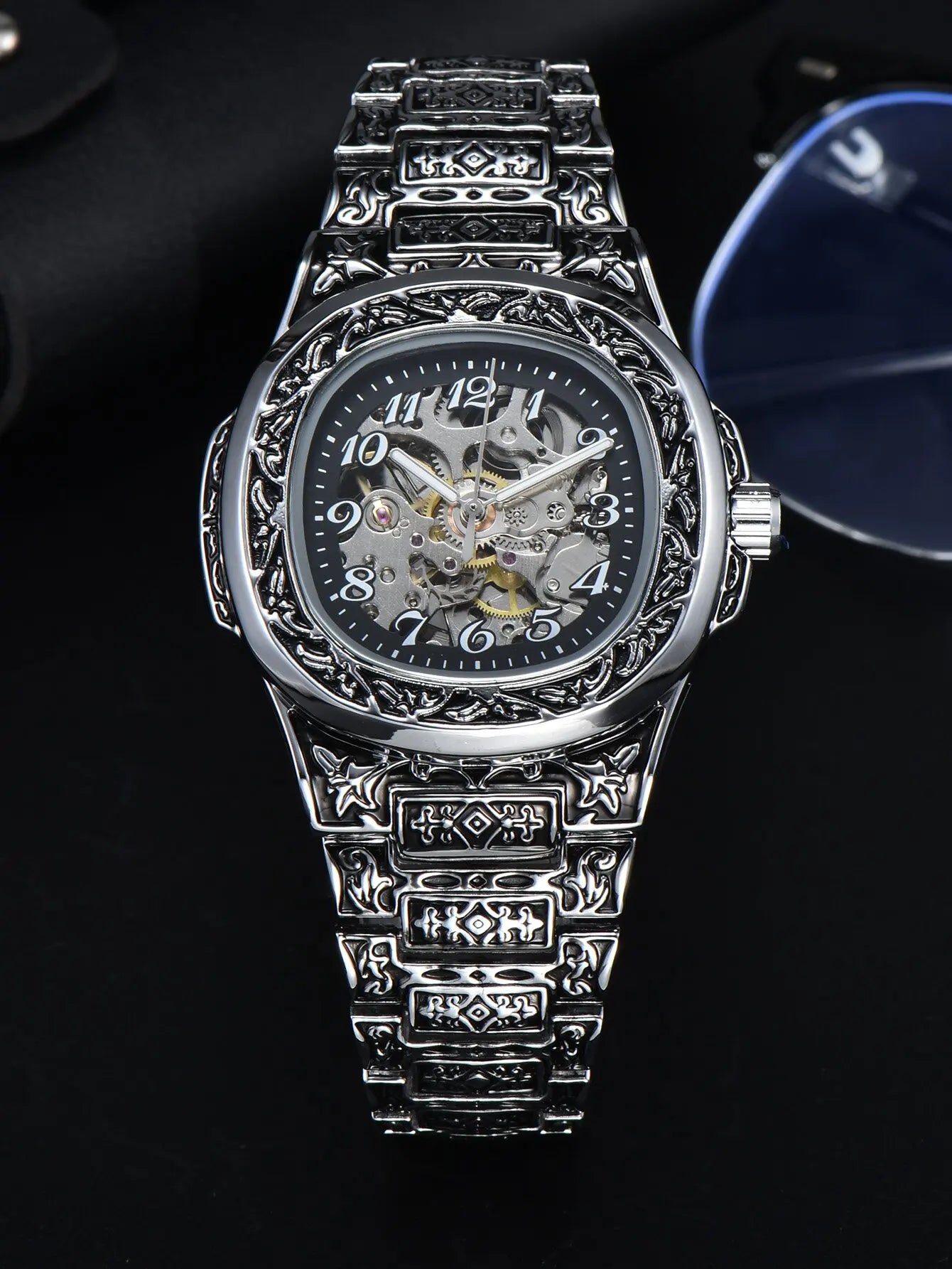 C125 Automatic watch vintage mechanical watch luxury alloy waterproof skeleton