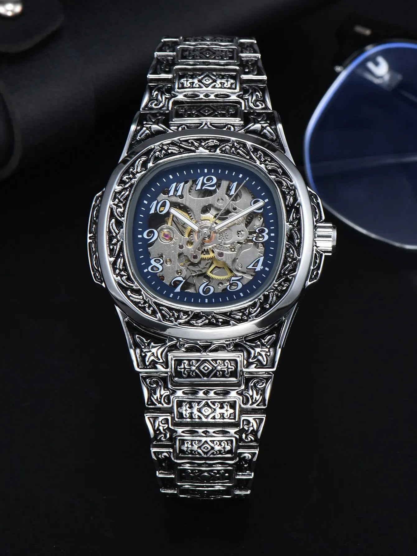 C125 Automatic watch vintage mechanical watch luxury alloy waterproof skeleton