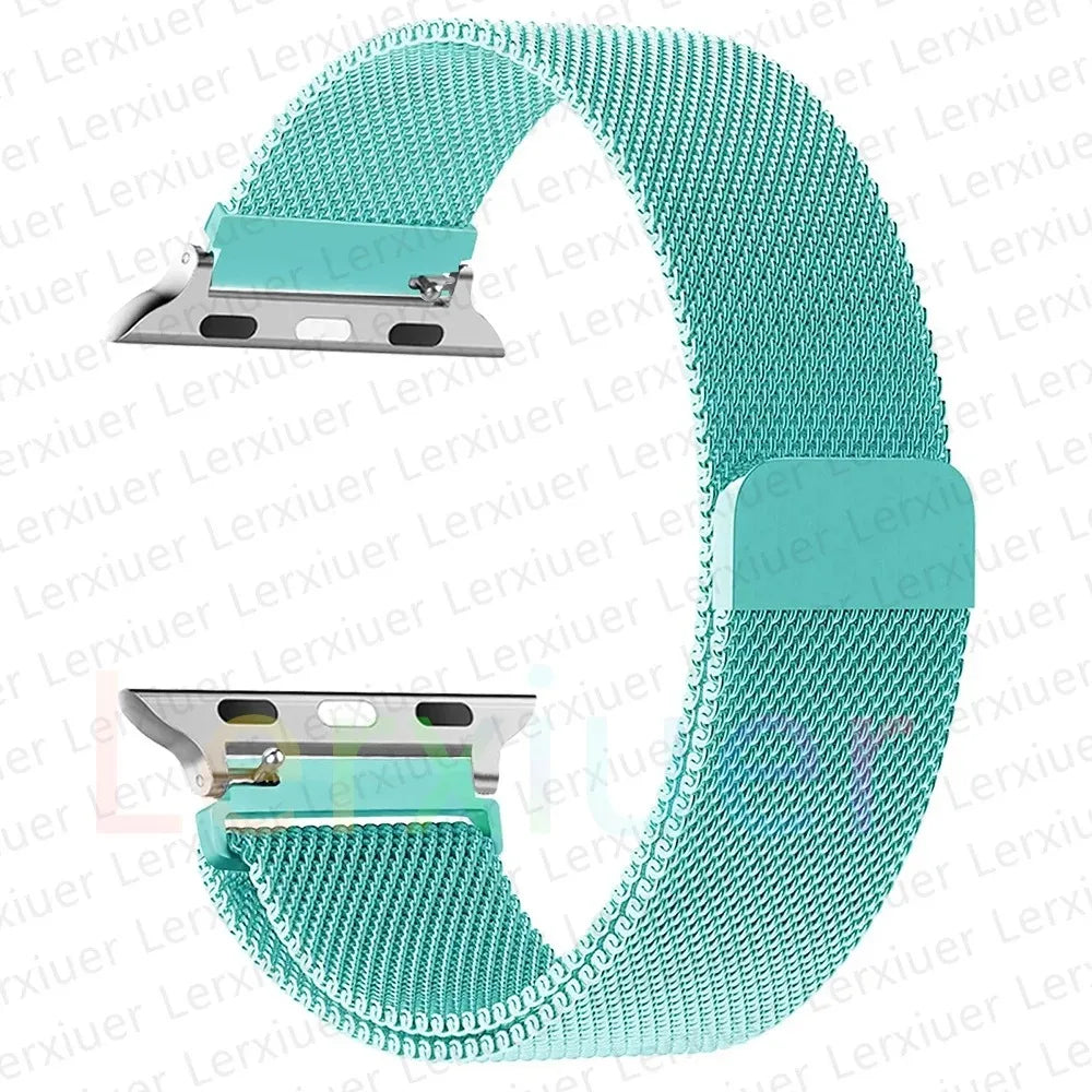 M15 for Apple Watch Bands 45mm 44mm 40mm 41mm 42mm 38mm Magnetic bracelet iwatch series 10 9 8 7 6 5 4 ultra2 49mm Band