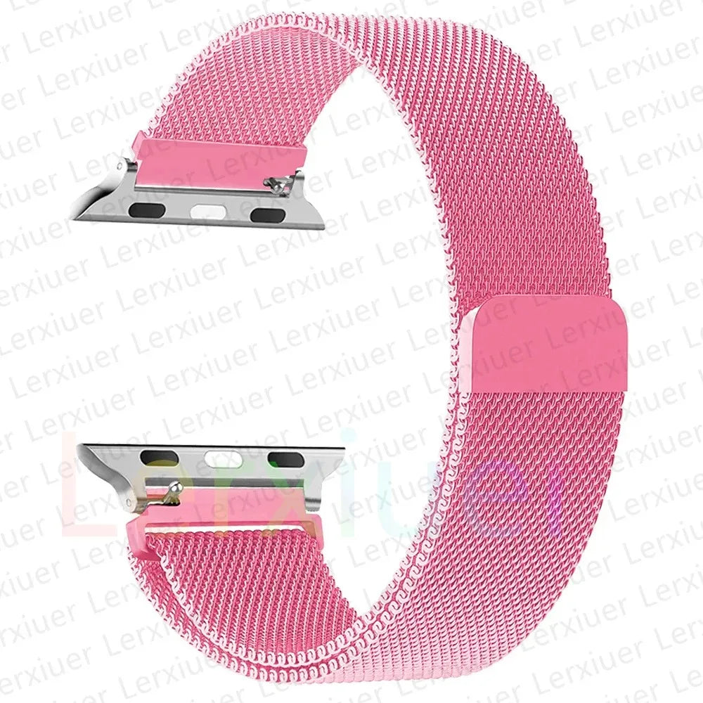 M15 for Apple Watch Bands 45mm 44mm 40mm 41mm 42mm 38mm Magnetic bracelet iwatch series 10 9 8 7 6 5 4 ultra2 49mm Band