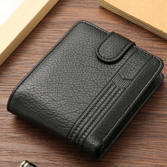 A32 Short Bi-Fold Buckle Wallet Credit Card Holder Folding Wallet Clutch