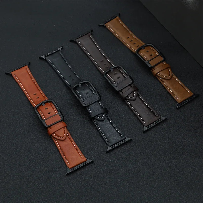 M13 PU Leather strap For Apple watch band 44mm 45mm 41mm 40mm 42mm 46mm correa bracelet iWatch series 4 5 6 SE 7 8 9 10 ultra/2 49mm