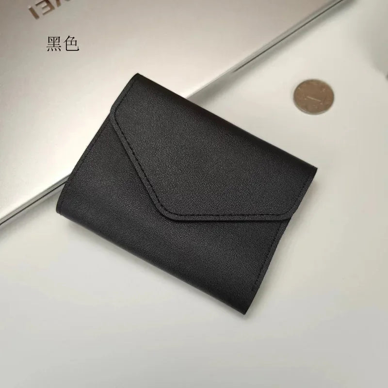 A25 Wallets for Women Small Hasp Girl Credit Card Holder for PU Leather Coin Purse Female Wallet Short Purses for Women Carteras