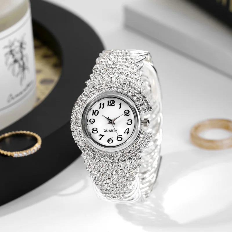 C180 Diamond gold watch luxury brand rhinestone